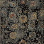 Traditional Handknotted Black Wool Rug