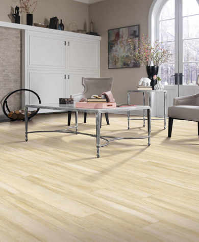 LVP beige flooring