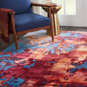 Contemporary Tufted Multicolor Wool Rug